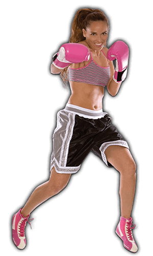Fitness Kickboxing Lessons for Adults in Danvers MA - Pink Boxing Gloves Woman Options Banner